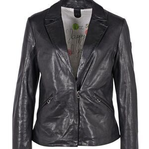 JACQUIE LEATHER JACKET RF BLACK Women's 8